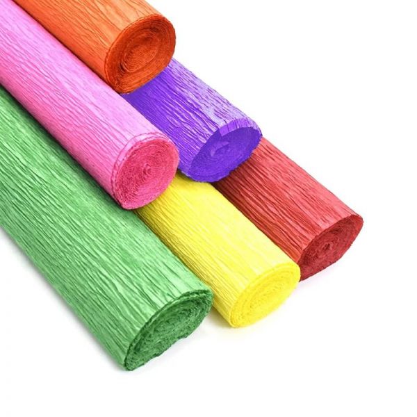 Krep papir u različitim bojama
