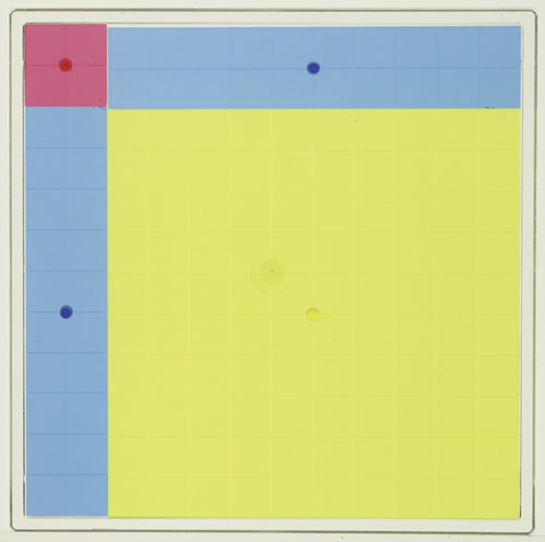 Model kvadrata trinoma u boji