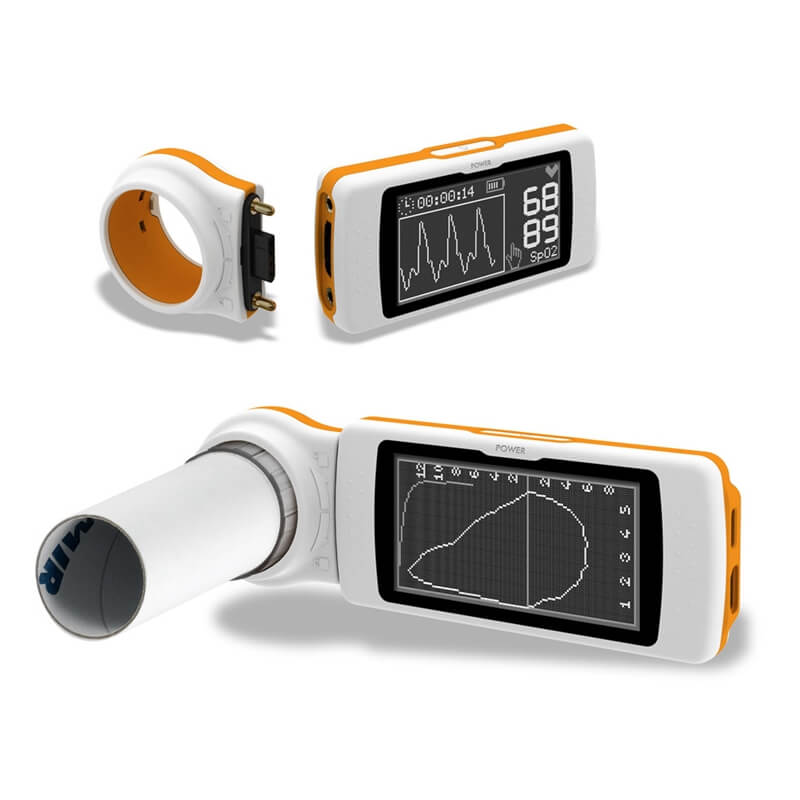 Mali prijenosni spirometar s ekranom osjetljivim na dodir