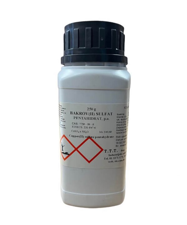 Bakrov II sultaf pentahidrat u plastičnoj bočici, 250 g