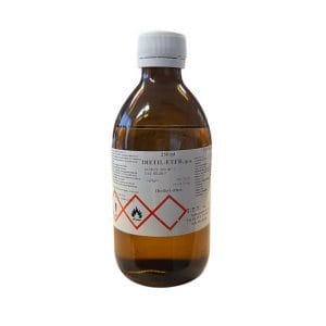 Dietil-eter u staklenoj bočici, 250 ml