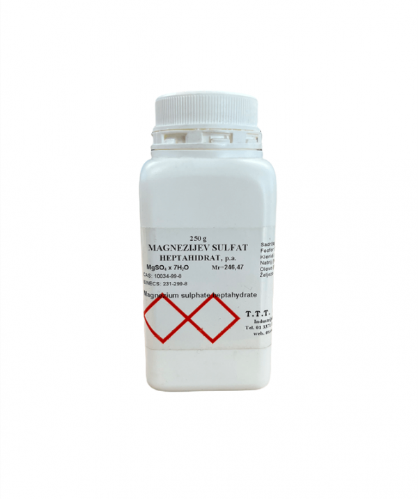 Magnezijev sulfat heptahidrat u plastičnoj boci, 250 g