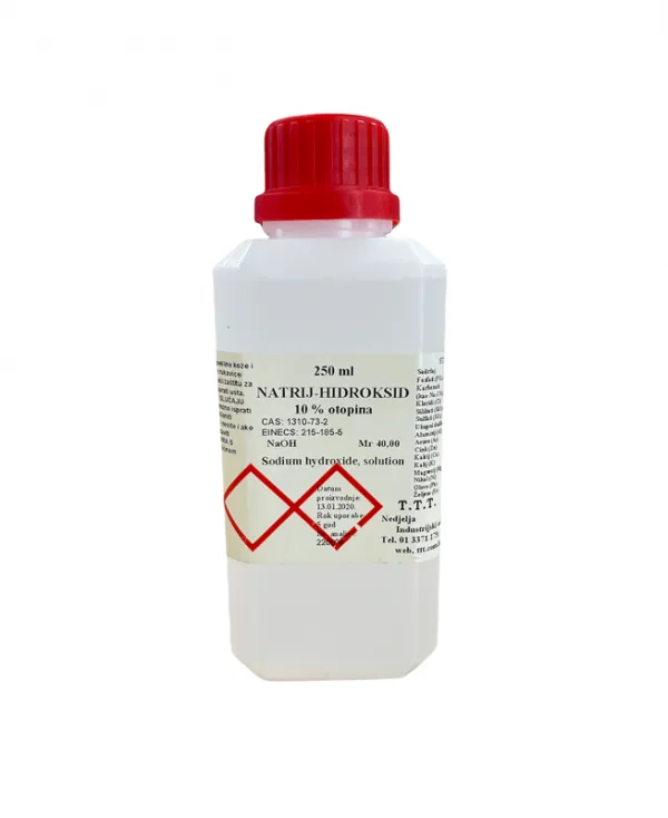 Natrijev hidroksid 10% otopina, 250 ml