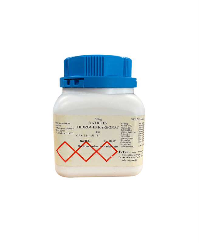 Natrijev hidrogenkarbonat u plastičnoj boci, 500 g