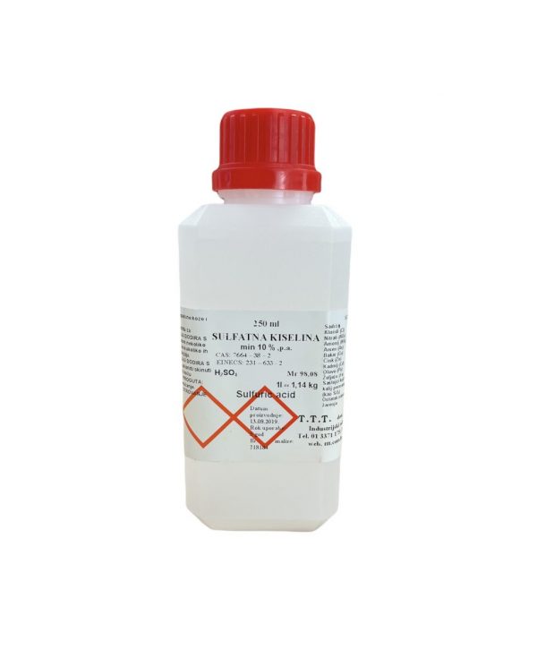 Sulfatna kiselina 10% u plastičnoj boci, 250 ml