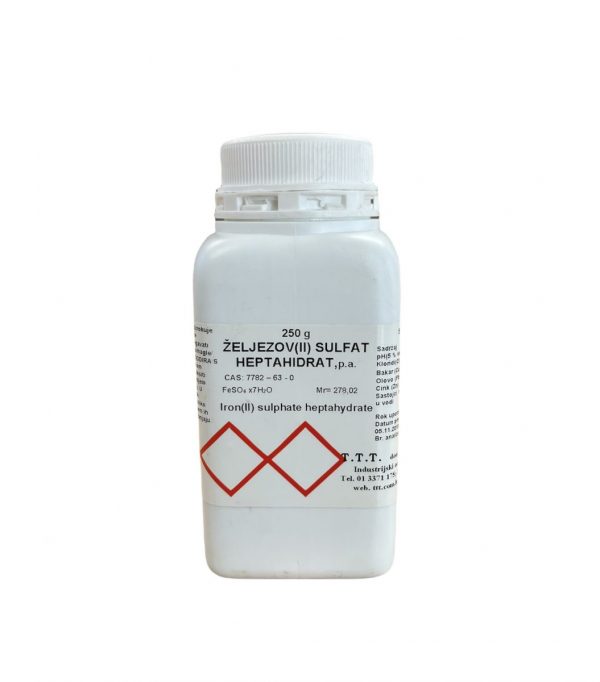 Željezov (II) sulfat heptahidrat u plastičnoj boci, 250 g