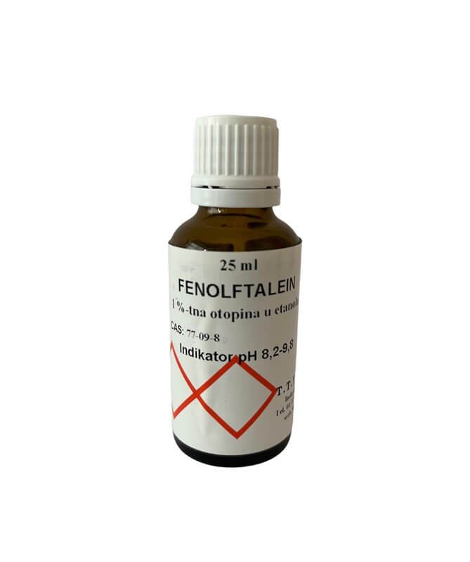 Fenolftalein otopina, 25 ml