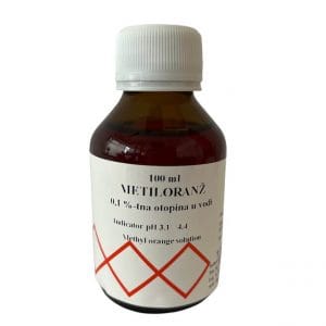 Metiloranž indikator otopina, 100 ml