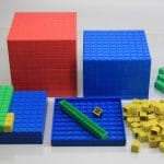 Model kubičnog decimetra u boji, komplet na rastavljanje