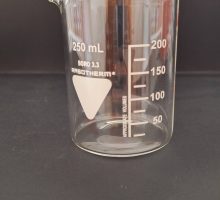 Čaša staklena, niska, 250ml