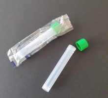 Epruveta pvc s čepom - ravno dno, art 1179