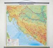 Karta Hrvatske, 107x110 cm