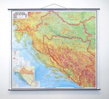 Karta Hrvatske, 182x163 cm