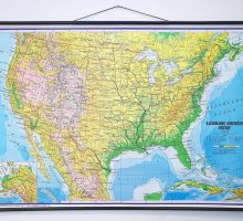 Karta SAD, 120x83 cm