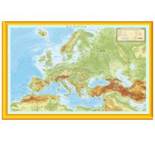Karta reljefna, Europa