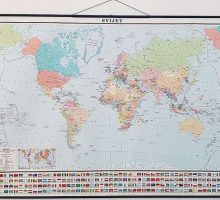 Karta svijeta, politička, 168×127 cm Karta svijeta, politička, 168x127 cm
