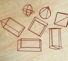 Modeli geometrijskih tijela, žičani, 7 komada
