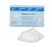 Sterilne gaze, 5×8 cm