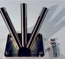 Zidni nosač za tri zastave