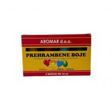 Pakiranje od četiri prehrambene boje po 10 ml