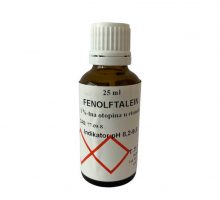 Otopina fenolftaleina u tamnoj bočici, 25 ml
